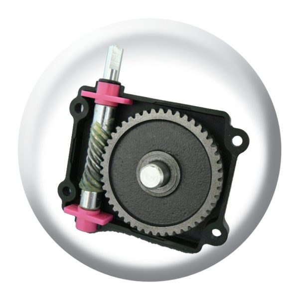Completely sealed and durable gearbox is corrosion resistant.
