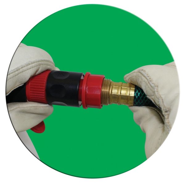 Connect sprayer to hose.